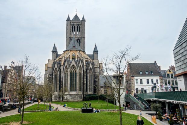 The beautiful exterior of Saint Nicholas Church is one of the top things to see in Ghent