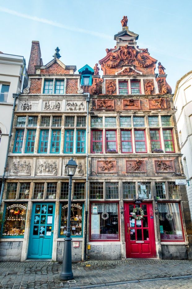 Even if you don't go inside the facade of Temmerman's candy shop is a Ghent must see