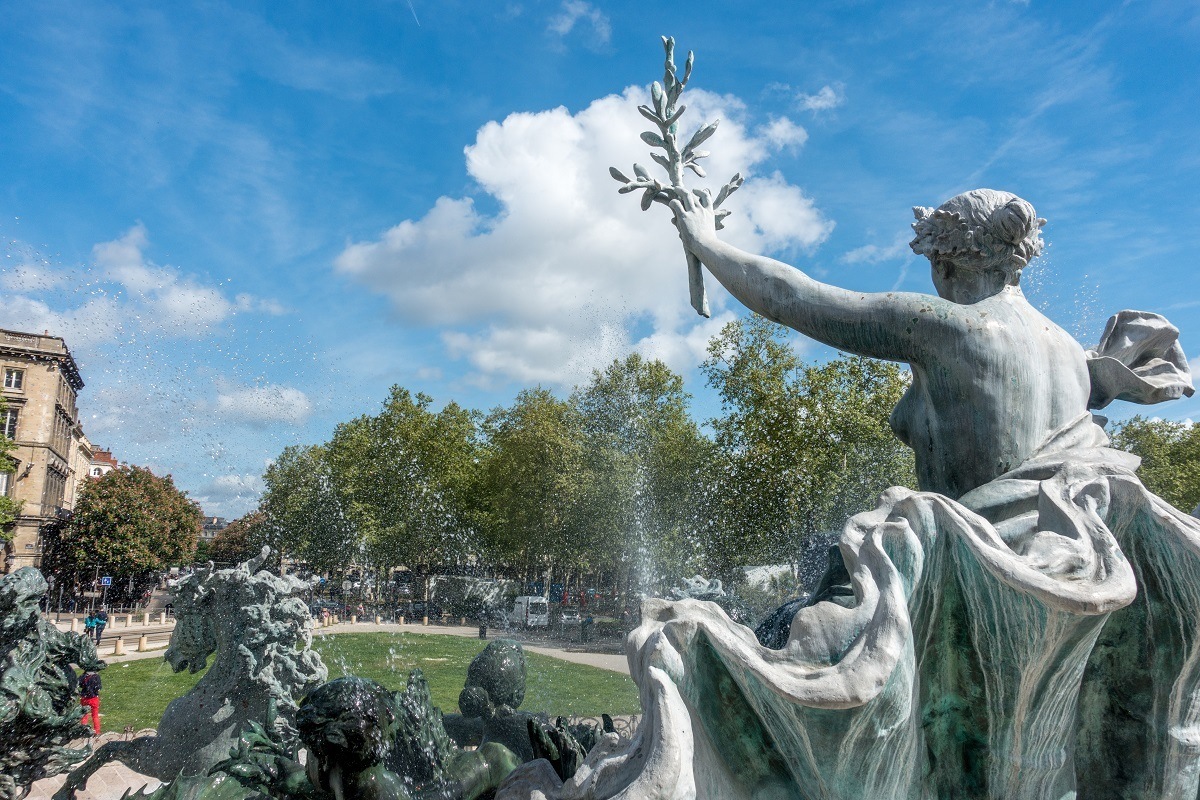 Close up of the statues of the Girondins Monument