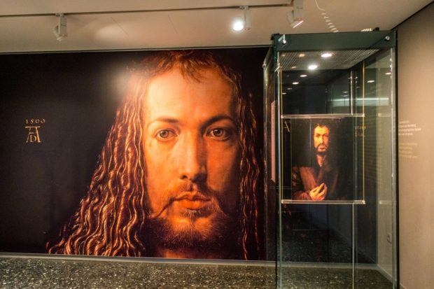 Self-portrait of Albrecht Durer in the Albrecht Durer House. A visit here is one of the top things to do in Nuremberg.