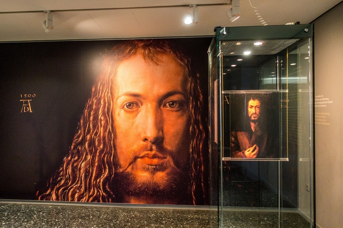 Self-portrait of Albrecht Durer in the Albrecht Durer House. A visit here is one of the top things to do in Nuremberg.