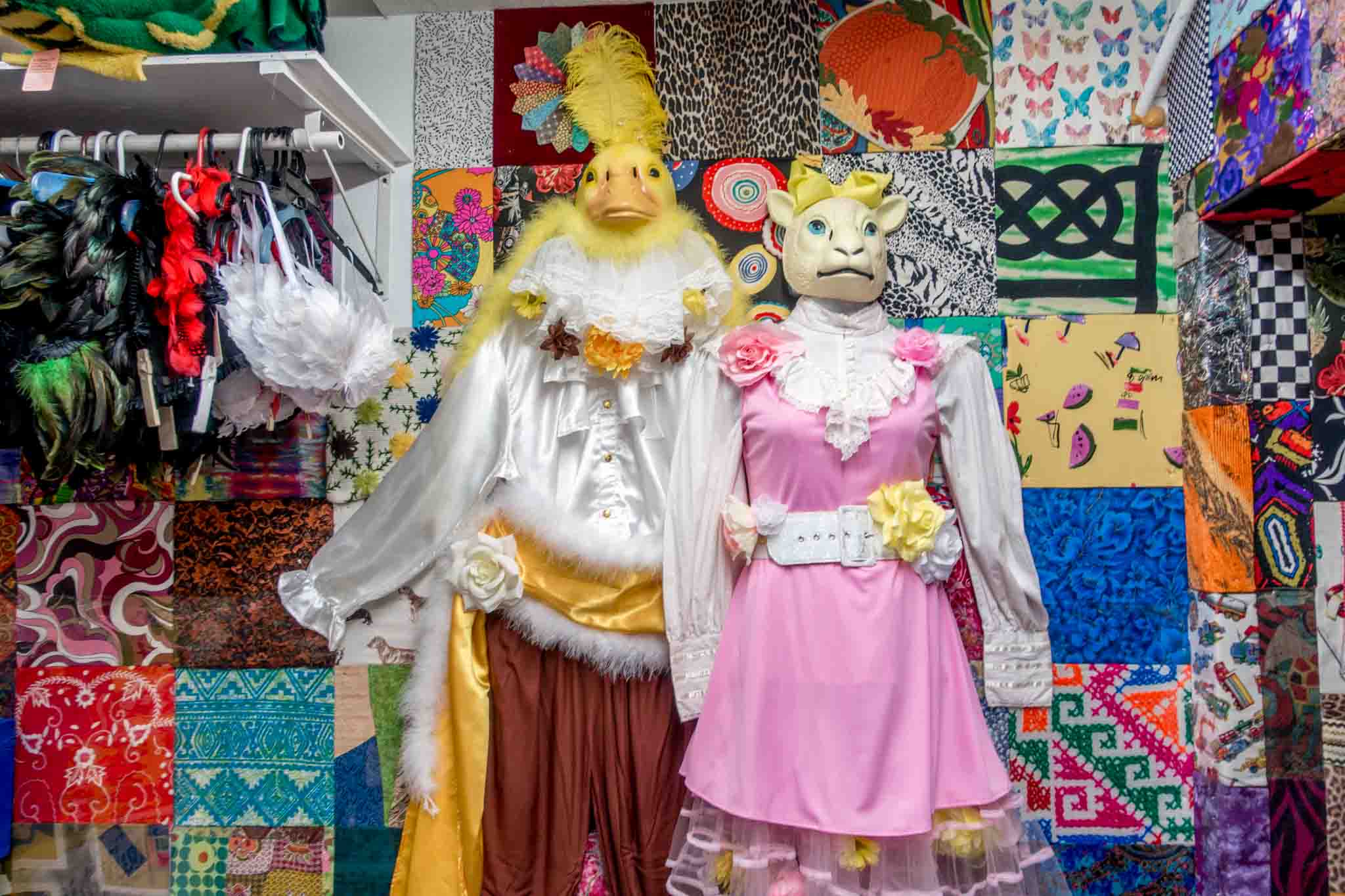 Trying on the costumes at Lucy in Disguise is one of the fun things to do in Austin Texas
