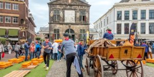 The Goodness of Gouda: Exploring the Famous Cheese Market and More Thursday mornings in the spring and summer, the area around town hall fills with the Gouda Cheese Market, a market re-enacting the sale of the town's namesake cheese