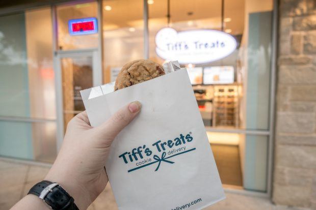 Tiff's Treats cookie. It's one of the fun places in Austin for dessert.