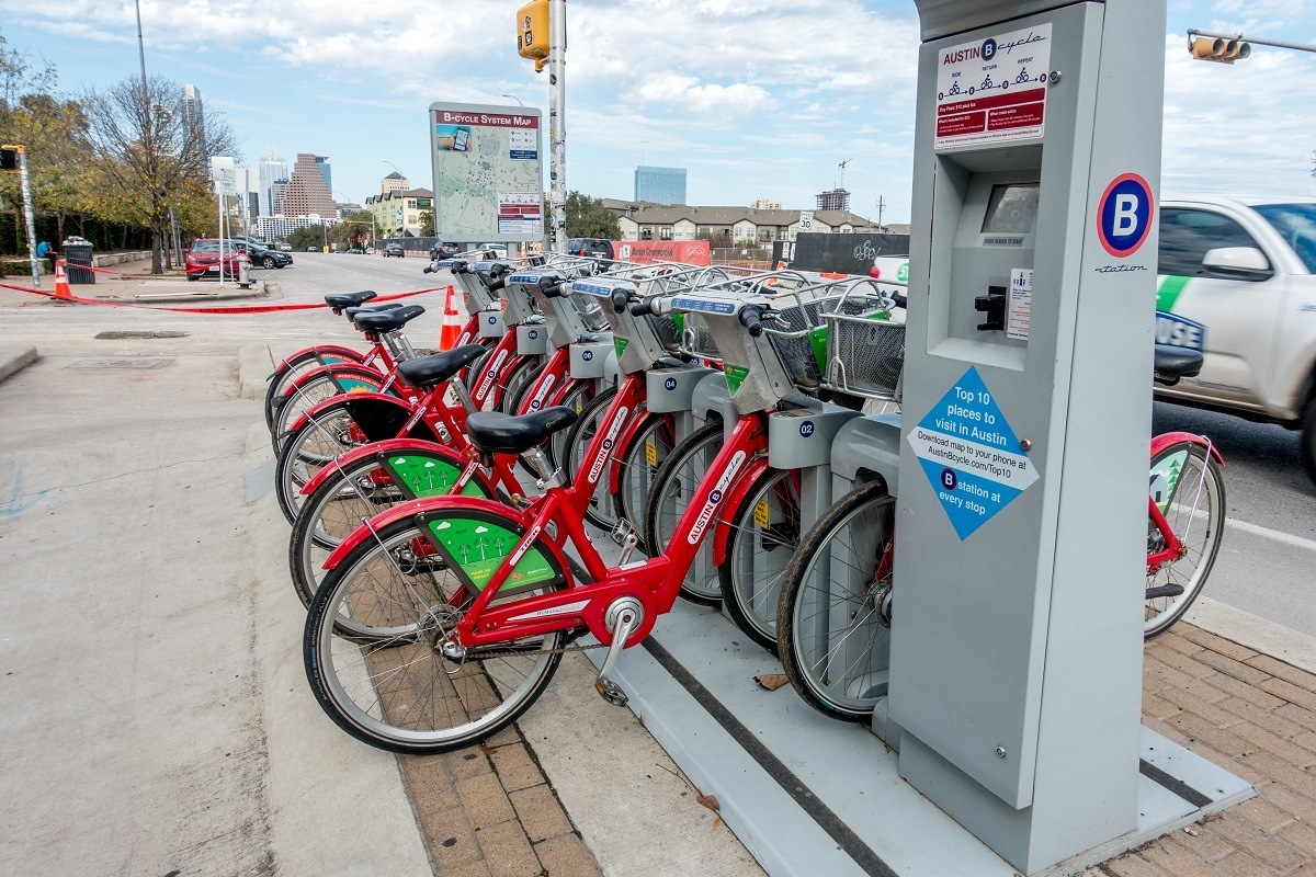 B-cycle bicycle stand