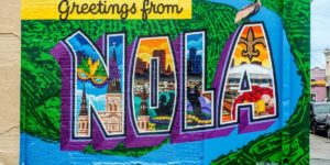The Ideal Itinerary for 3 Days in New Orleans Greetings-from-NOLA-mural-New-Orleans