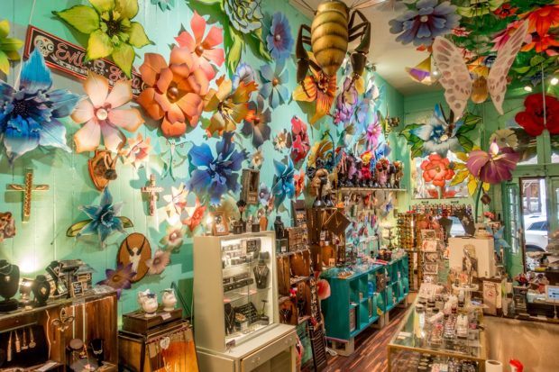 The colorful and whimsical interior of Miette, a cute store on Magazine Street in New Orleans
