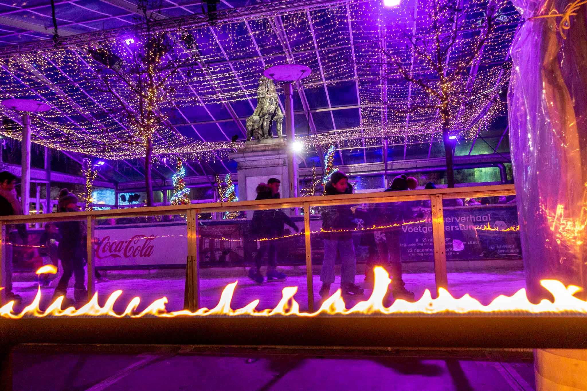 People ice skating