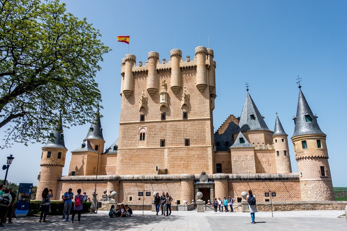 Alcazar de Segovia in Spain