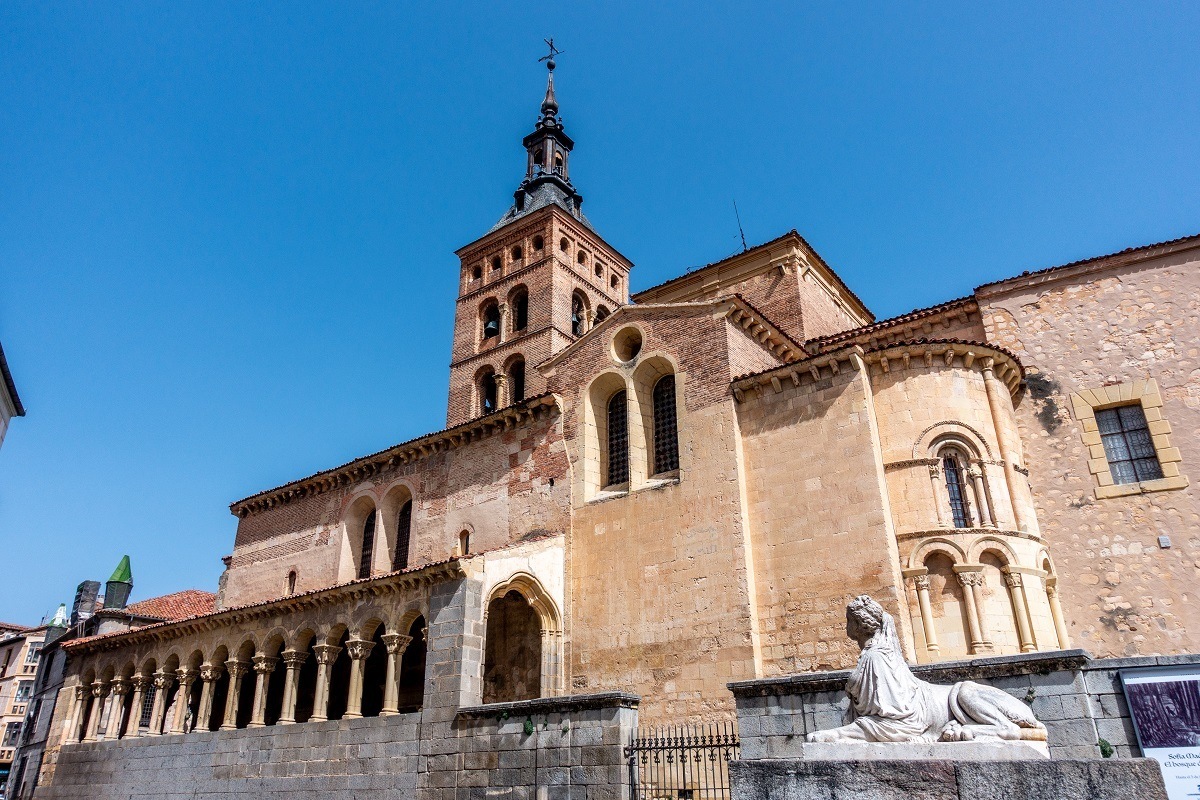 Exterior of San Martin Church in Segovia, Spain