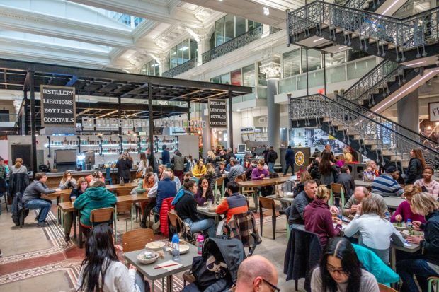 Eating at the Bourse is one of the best things to do in Philly in Old City