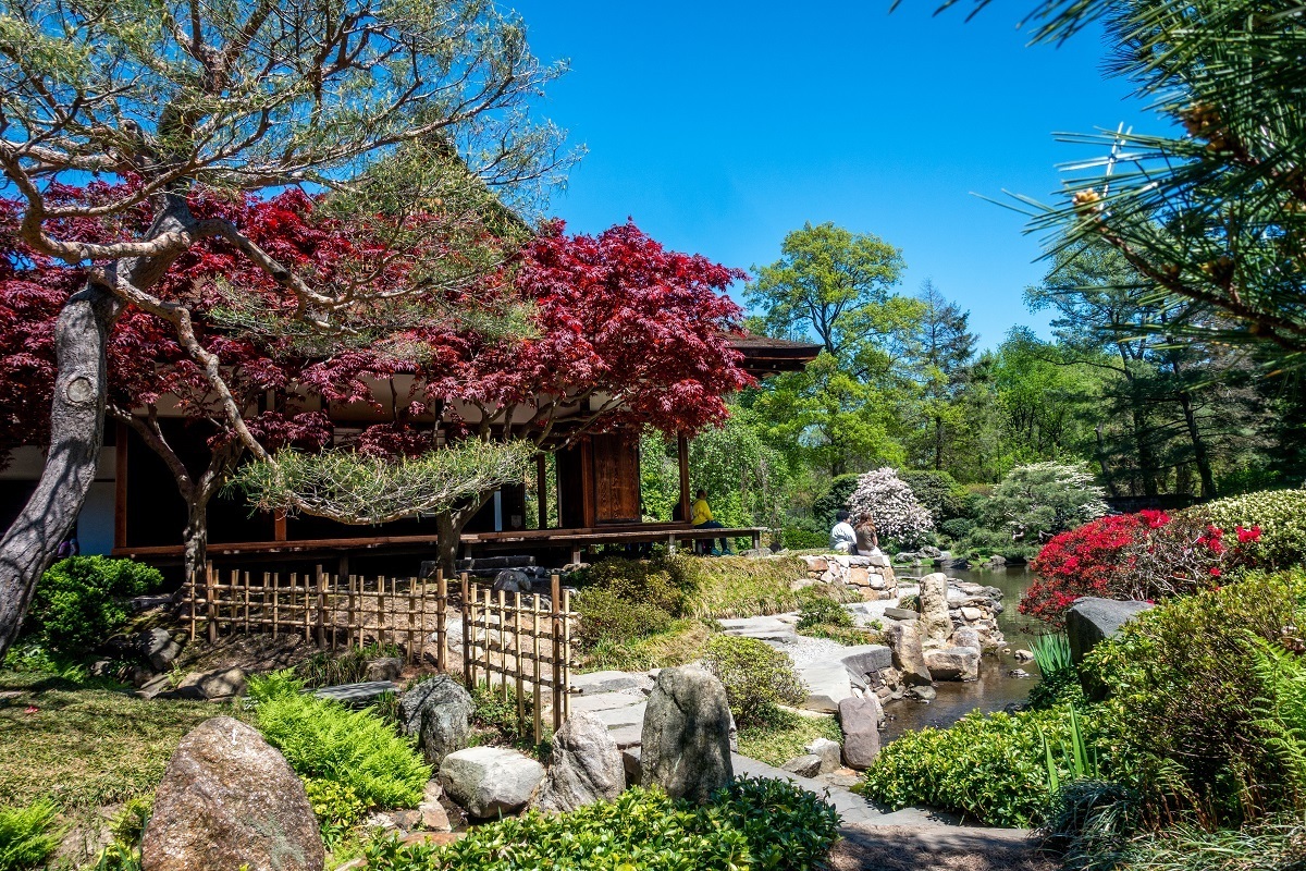 Shofuso Japanese House and Garden is one of the prettiest Philadelphia places to visit just outside the city center