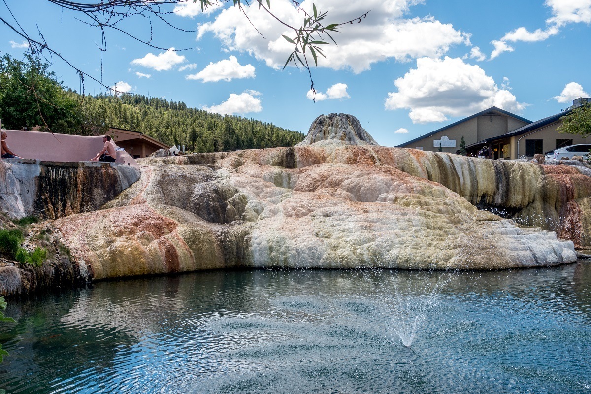 Mineral formations in Pagosa Springs.