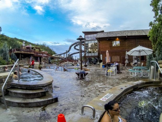 The Old Town Hot Springs pool in Steamboat Springs, Colorado.