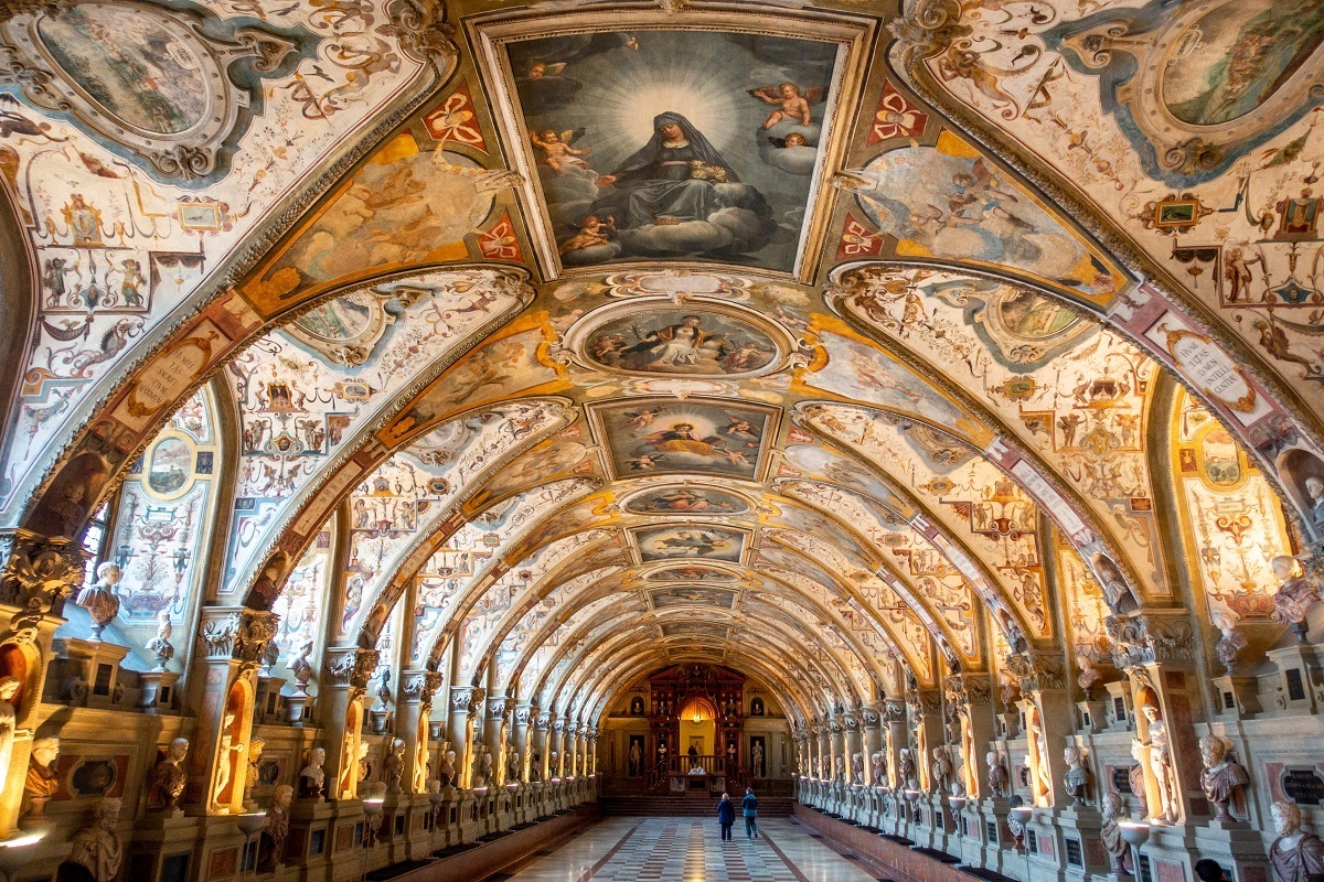 Antiquarium Hall at Nyphemburg Palace in Munich