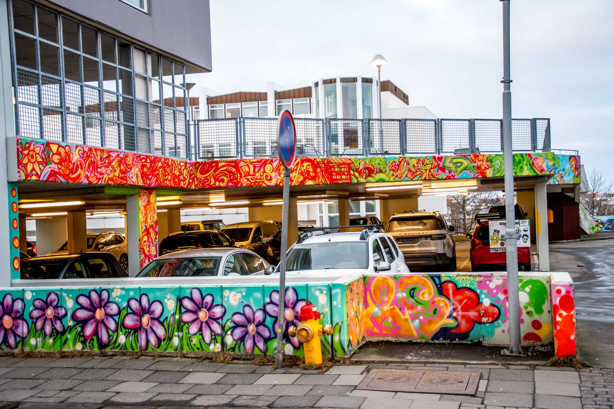 The paintings at this parking garage in the capital are some of the oldest surviving works.