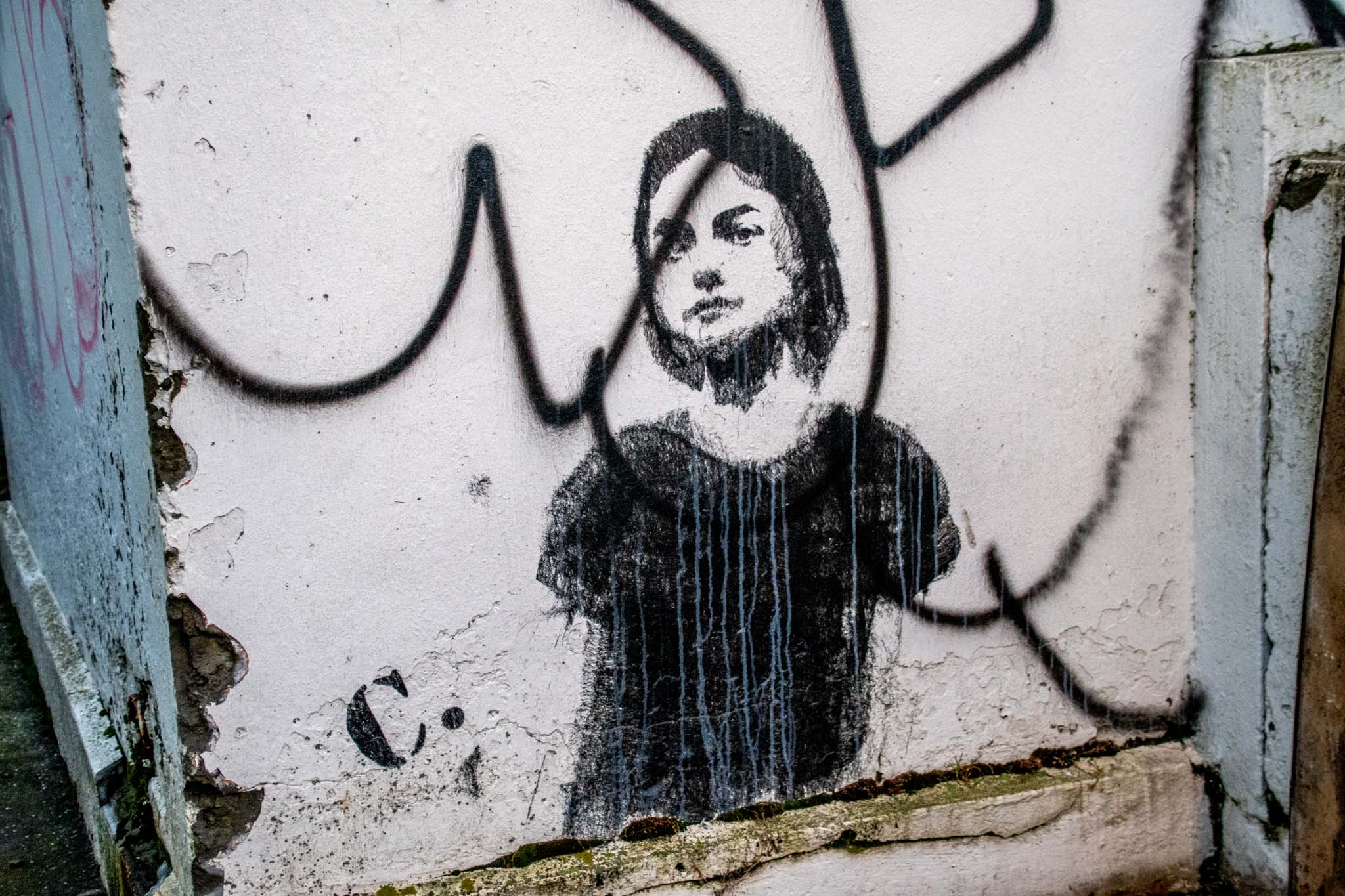 Street art stencil works have been seen with increasing frequency.