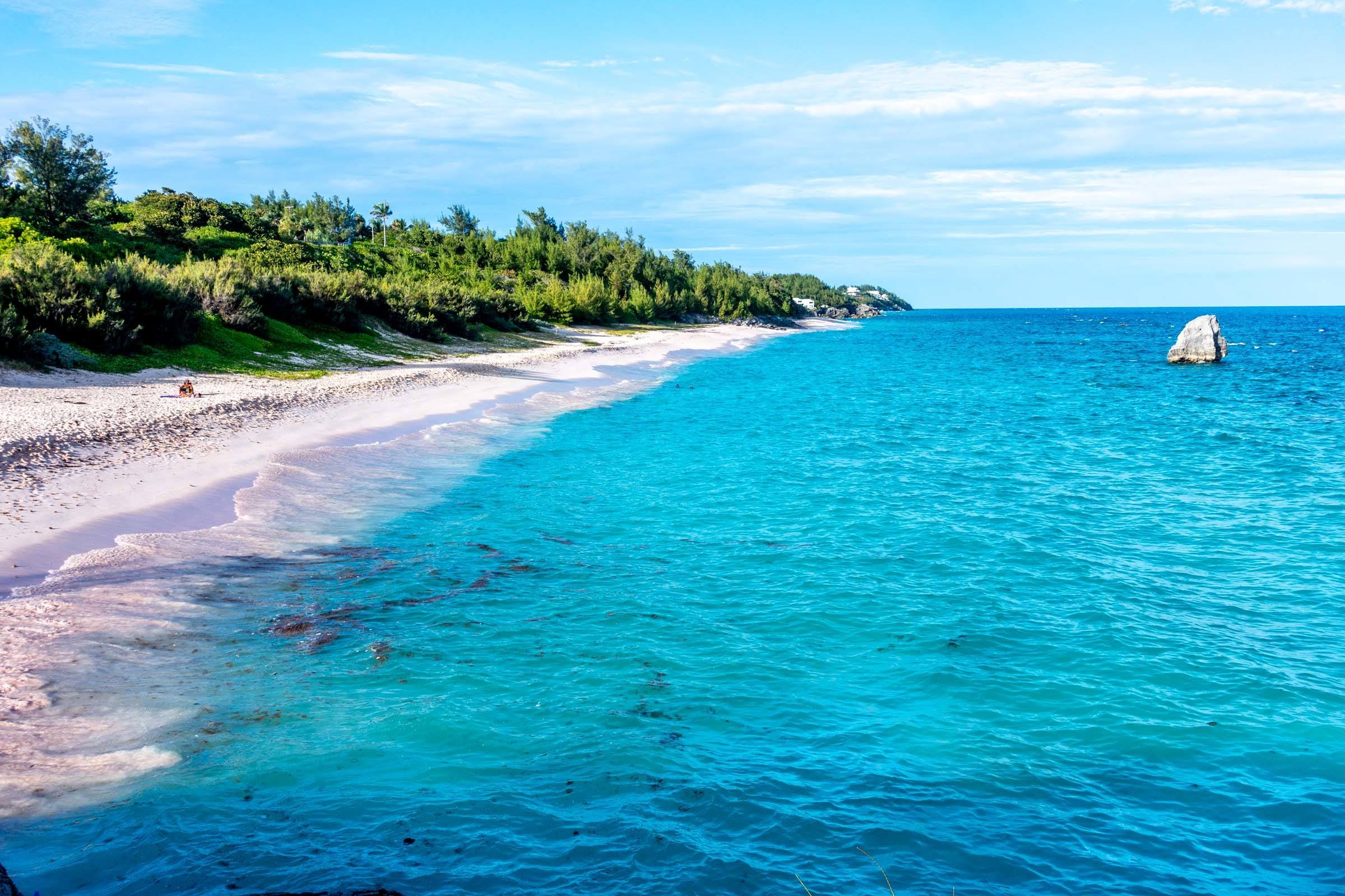 Warwick Long Bay Beach, one of the pink sand beaches of Bermuda