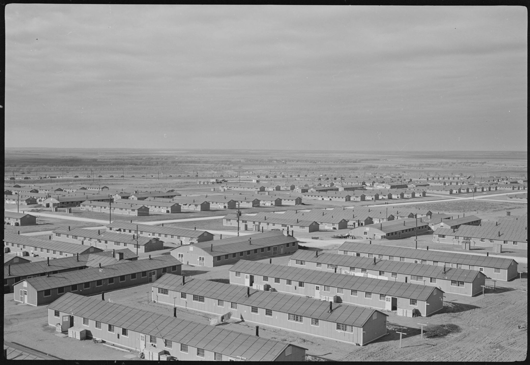 Aerial view of Camp Amache