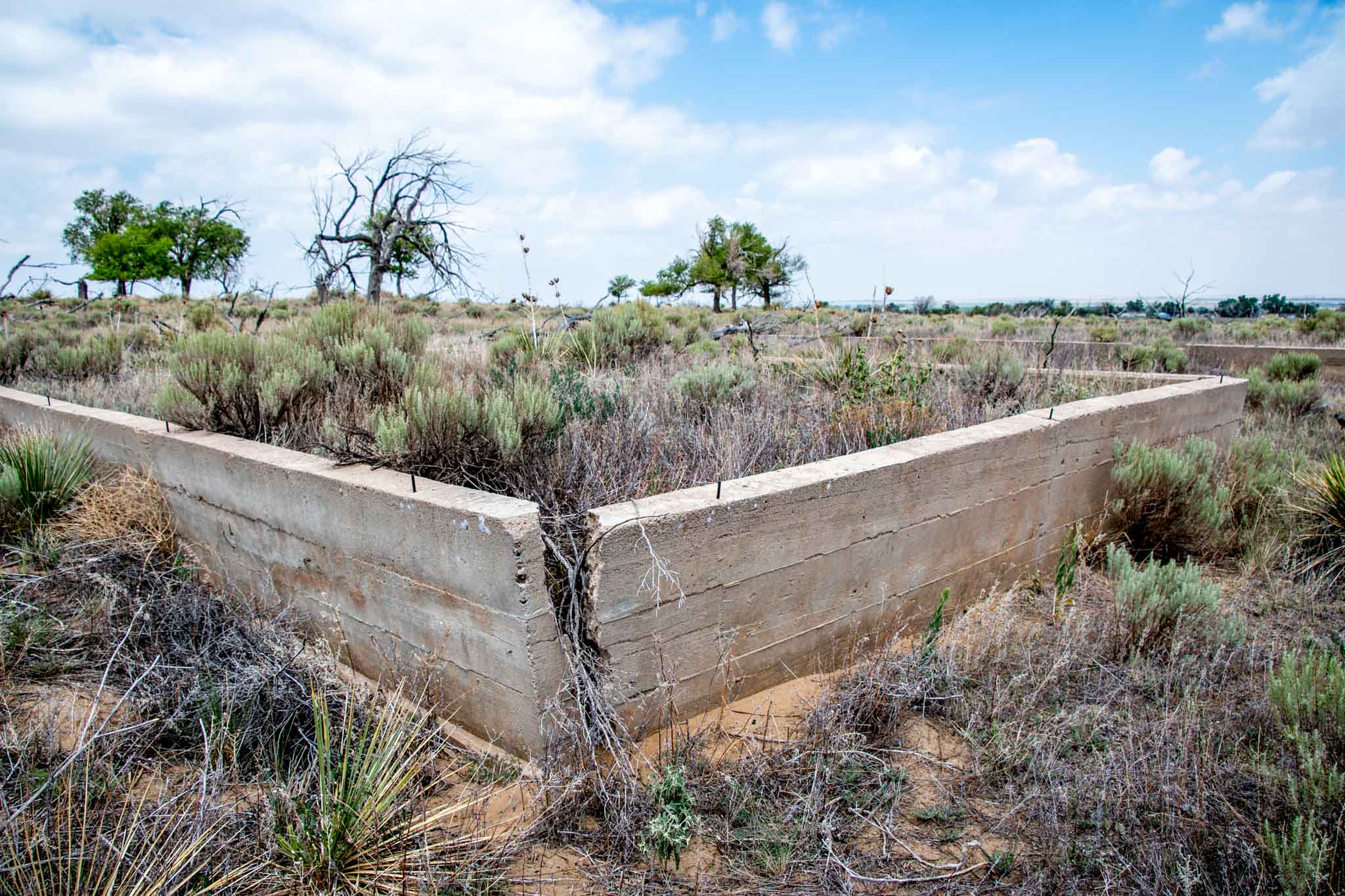 Barracks foundations crumbling