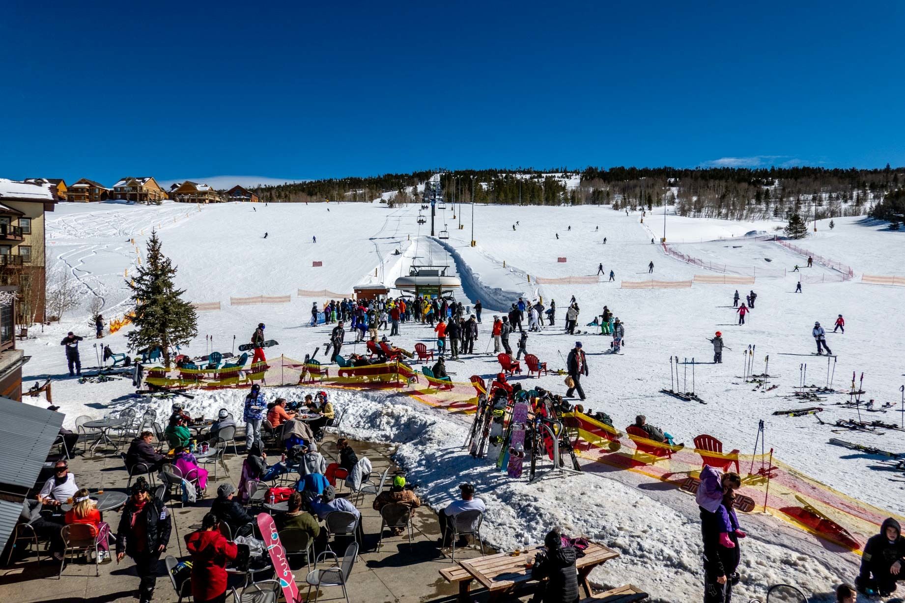 View from the base at Granby Mountain Ranch ski area