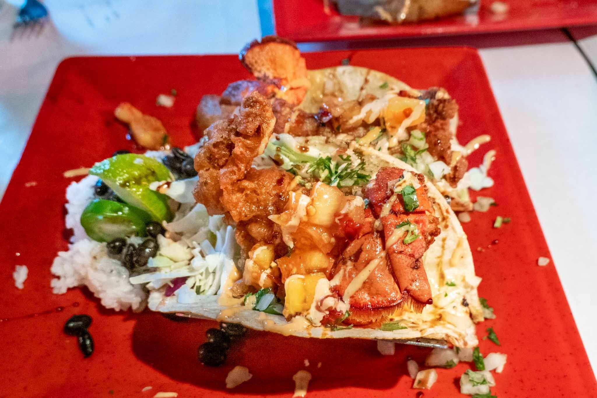 Fish tacos at Pepe Osaka in Winter Park, Colorado